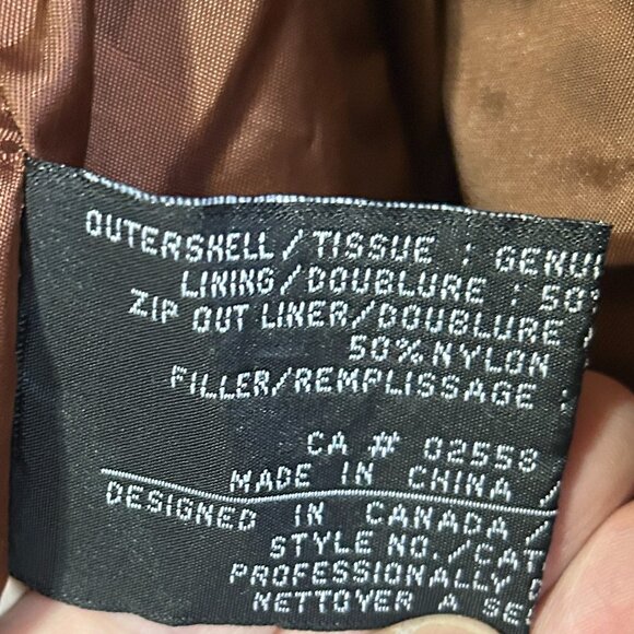 Vintage Danier Men’s Camel Brown Leather 3/4 Jacket Sz M Lined Western Cowboy - Picture 7 of 9